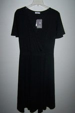Vestido de moda pinup negro para mujer talla 24 manga corta
