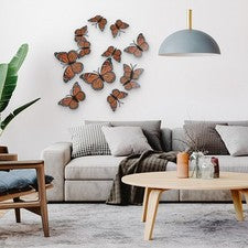 Juego de 12 pegatinas de pared mariposa para decoración del hogar y arreglos creativos