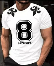 Camiseta Para Hombre Estilo Informal Camisas Calle Manga Corta Alta Calidad Top Italiano