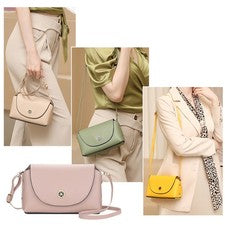 Mujeres Cuero Mensajero Bandolera Damas Bolso de Hombro Moda Cartera Regalo de Navidad