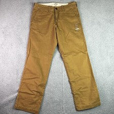 Pantalones chinos rectos Hollister caqui para hombre talla 28x30 nuevos con etiquetas