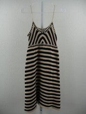 Maxi Vestido Para Mujer M Miou Muse Priya Crochet Halter Negro Beige Algodón Tejido Largo