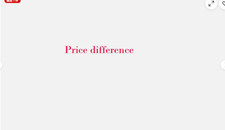 Diferencia de precio
