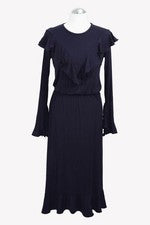 Vestido mujer Pinko talla 34 azul NUEVO maxi vestido elegante vestido largo