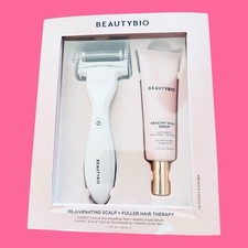 BEAUTYBIO Rejuvenecedor Cuero Cabelludo + Terapia Cabello Más Completo - Herramienta + Suero para Cuero Cabelludo