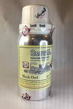 Aceite de perfume Black Oud de Surrati 90 ml frasco de metal sellado CPO oriental-leñoso Oud