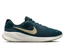 Nike Revolution 7 - Hombres Zapatos para Correr Verde Armería Azul Marino Caqui FB2207-407 NUEVO