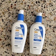 CeraVe AM Loción Hidratante Facial Cuidado de la Piel Set Ultra Ligero 3oz 2 PACK