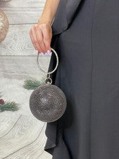 Mujeres Bolso sin asas Brillante Cartera Bolso con cuentas de cristal Noche Elegante Bolso sin asas de boda