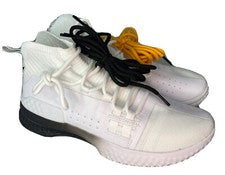 Under Armour Project Rock 1 Zapatos de Entrenamiento Hombre Talla 9 Blanco Negro UA Nuevo Sin Caja