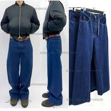 Pantalones de mezclilla VD 009 WES azul lavado estilo KENIJIAM VIBE pantalones de mezclilla holgados