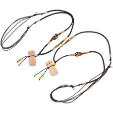 2 Pcs Essence Bottle Necklace Pendant Aromatherapy Fragrance Perfume