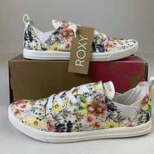 Zapatillas de lona Roxy Libbie para mujer coloridas florales espuma viscoelástica varias tallas
