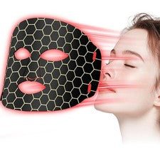 VIVEY LED Mascarilla Facial 7 Colores Fotón Terapia de Luz Antienvejecimiento y Cuidado de la Piel
