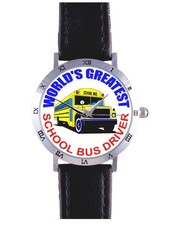 RELOJ CONDUCTOR AUTOBÚS ESCOLAR MÁS GRANDE DEL MUNDO: NIÑOS, NIÑOS, AMARILLO, RARO COLECCIONABLE