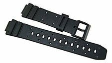 Correa de reloj Speidel Express 14 mm negra se adapta a Casio elección de hebilla negra o plateada