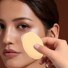 Almohadilla de maquillaje amarilla de algodón en polvo flexible de 5 piezas accesorio cosmético