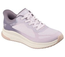 Zapatillas Skechers Slip-Ins Squad 4 Stable Look para mujer moradas 117624-PRMT