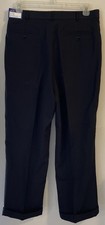 Pantalones de vestir Tony Blake para hombre negros de diseñador de poliéster talla 34x32 ¡NUEVOS CON ETIQUETAS! M538