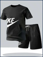 Verano Moda Calle Manga Corta Traje Deportivo Hombre Camisa Deportiva Conjunto Hombre