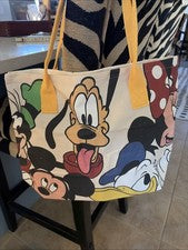 Bolso de hombro Disney Mickey Mouse & Friends dibujos animados cremallera lona impresión a una cara