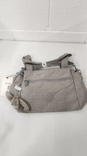 Bolso bandolera/hombro Kipling Elysia para mujer, gris gris, con llavero mono