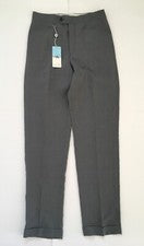 NUEVO CON ETIQUETAS BITSIANI Diseñador Grecia Hombre Gris Pantalones de Vestir UE Talla 40 EE. UU. 31 x 34