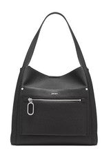Hobo negro con cierre magnético para mujer DKNY Nala talla mediana (precio de venta sugerido por el fabricante 198 USD)