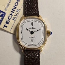 Orologio Technos Vintage NOS Ellipse Manuale Calibro AS 1977-2 INT Art Deco