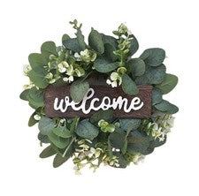 Decoración de puerta decoración de bienvenida puerta de entrada decoración del hogar simulación