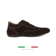 Zapatillas Deportivas SPARCO IMOLA-GP Marrón Gamuza Deportes de Motor Zapatos para Conducir Nueva Caja