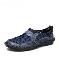 Zapatos de malla transpirable para hombre Tenis ligeros Informales Sin cordones Mocasines Zapatos