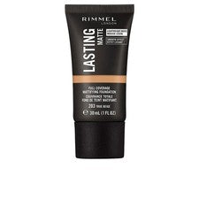 Base ligera Rimmel Lasting Matte cobertura completa 30 ml, 203 True Beige