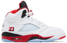 Air Jordan 5 Retro Rojo Fuego Negro Lengua 2025 Estilo # HQ7978-101 Talla 8.5