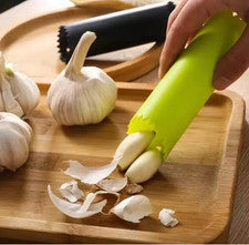Pelador de Ajo Herramienta en Silicona Negro o Verde 15 cm Longitud Kitchen Es