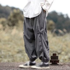 Pantalones deportivos estilo chino retro para hombre pantalones harén sueltos pantalones informales ropa exterior