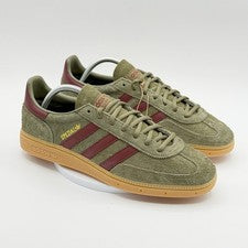Adidas Balonmano Especial Hombre Talla 8.5 Focus Oliva Goma Borgoña JQ8297 NUEVO