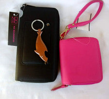 Cartera Mujer 4.5"x 8" Tiburón Llavero 4"x 5" Monedero Lote Nuevo