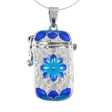 Estuche colgante difusor de aceite con bloqueo para collar mini botella de perfume