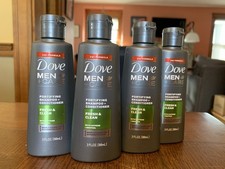 4 champú + acondicionador Dove Men Care Fresh & Clean tamaño de viaje - 3 oz cada uno