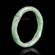 Anillo de bambú hecho a mano de jadeíta verde natural grado A de 4 mm tamaño 7-8-9
