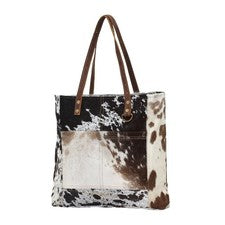 Bolso Myra para mujer Harion bolso de bolsillo frontal piel sintética doble asa estampado animal nuevo