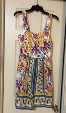 Vestido para mujer Emerald Sundae junior talla 11 sujetador incorporado floral algodón boho chic