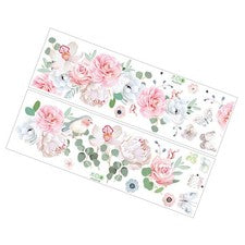 2 Hojas Pegatinas de Pared Decorativas Patrones Flores Mariposas Calcomanías PVC