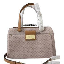 Bolso Bandolera Nuevo con Etiquetas Calvin Klein Para Mujer Triple Compartimento Almendra/Marrón