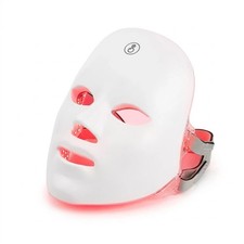 Mascarilla de Belleza LED Recargable Facial Cuidado de la Piel Terapia para Salón y Hogar 7 Colores