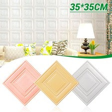 10-100 PIEZAS 35*35 cm Pegatina de Pared 3D Panel de Espuma PE Hogar Habitación Decoración Hogar Hágalo Usted Mismo