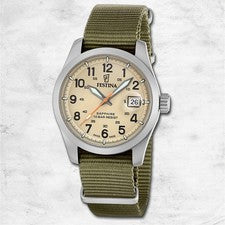 Reloj De Hombre Festina Swiss Made Reloj De Pulsera Textil Verde UF20082/1