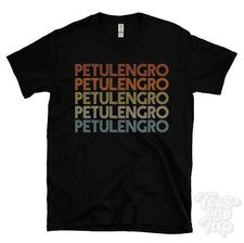 CAMISETA PETULENGRO ESTILO RETRO REPETIDO Hombre y Mujer Novedad Genial Nombre Regalo
