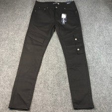 Pantalones cargo Blue Cult negros para hombre talla 32 estilo 32TJOG64-9CT calce ajustado informales